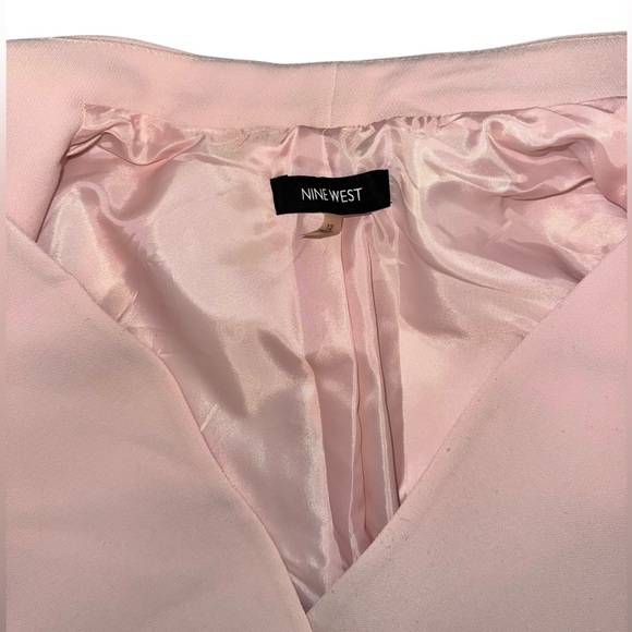 2c Office Suit Pink Nine West Blazer / Black Evan Piccone Skirt sz 12 - Picture 3 of 16